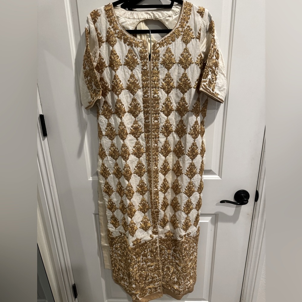 Indian Dress Gold and Cream